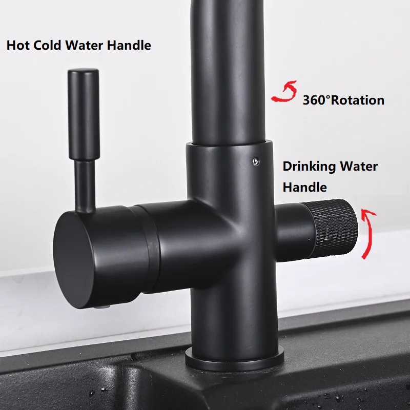 Кухонный смеситель с фильтрованной водой выдвижной кухонный кран на раковину