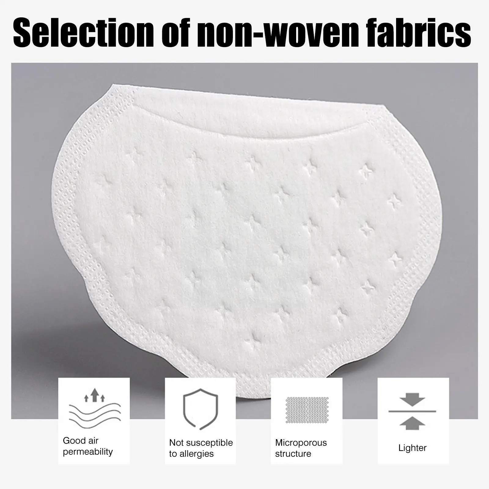 

10pcs Summer Armpit Sweat Pad Disposable Underarm Deodorants Thin Absorbent Antiperspirant Sweats Sticker Patch Breathable J7S0