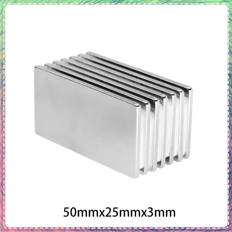 1/2/5 шт. неодимовые магниты NdFeB N35 50x25x3