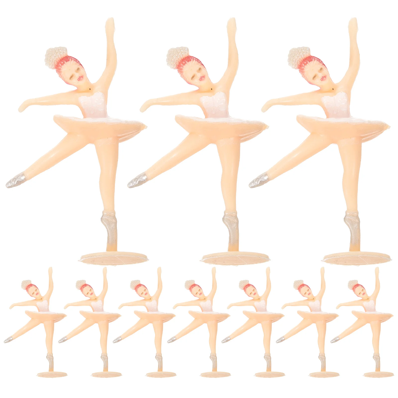 

12Pcs Ballet Girl Ornament Adorable Dancing Girl Adornment Desktop Resin Statue Ballet Girl Decor