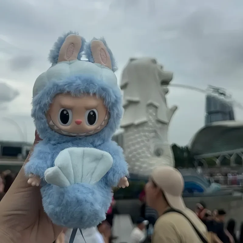 Сингапурская ограниченная серия новая виниловая кукла Merlion Labubu плюшевая