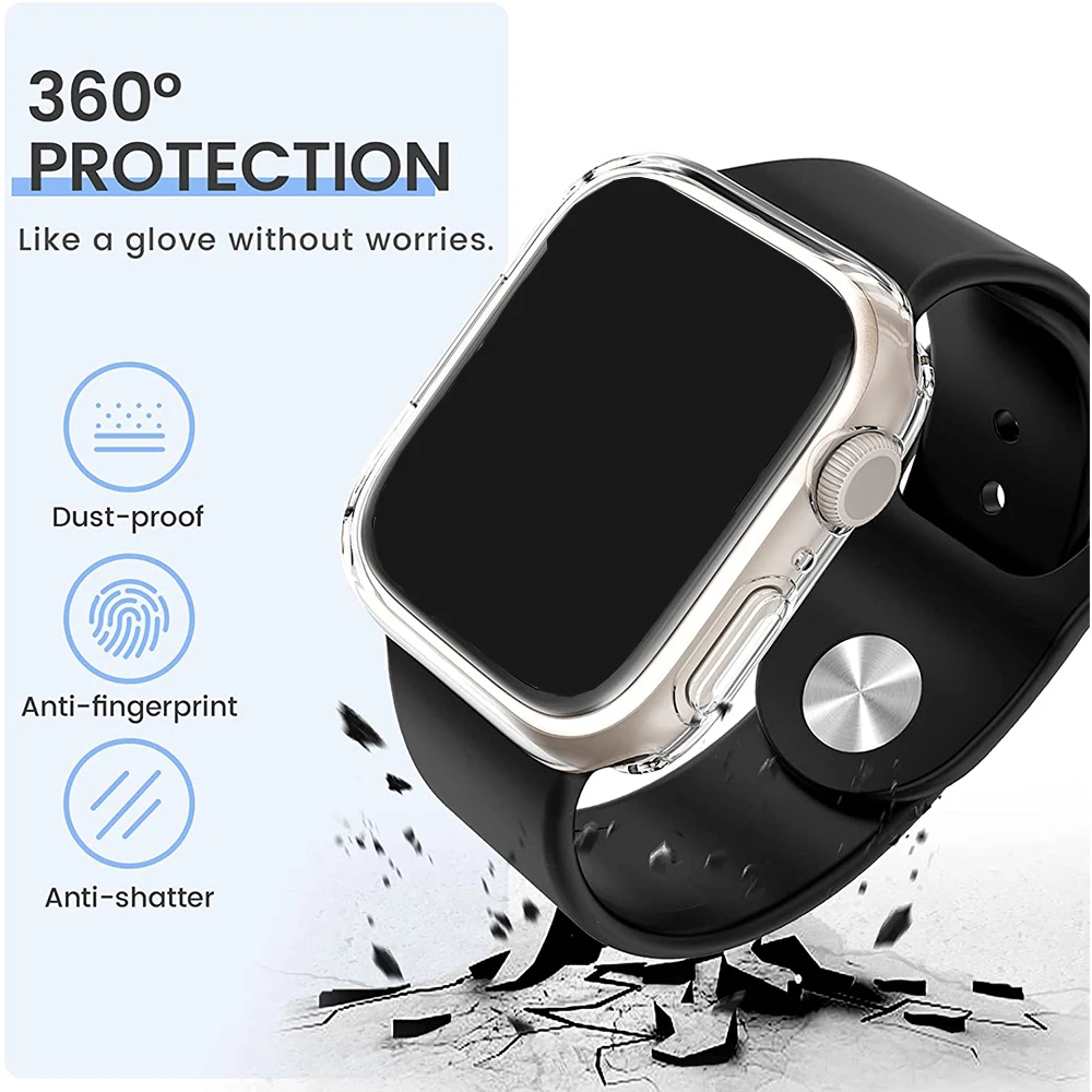 Аксессуары для часов серии 10 7 8 9 6 Se 5 защита экрана от падения полная Iwatch 42 мм/46 мм