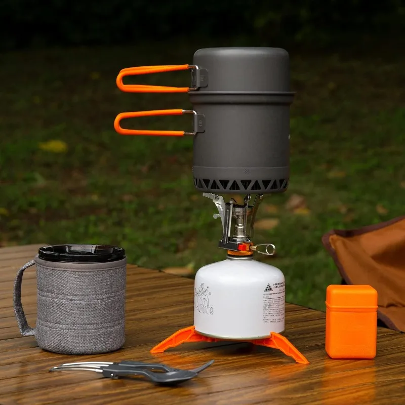 

Походные кастрюли с теплообменником, набор для приготовления пищи на природе, переносной канистровый стабилизатор для пешего туризма и пикника