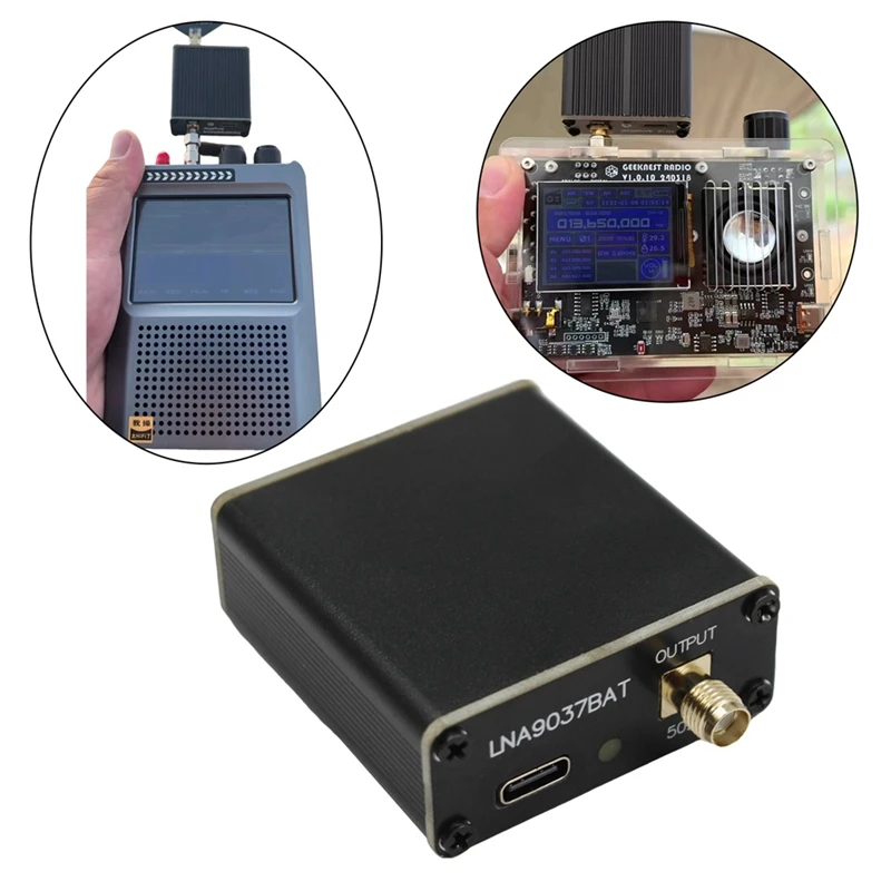 100K-6Ghz LNA RF усилитель полнодиапазонный малошумящий 9037BAT радиосигнала