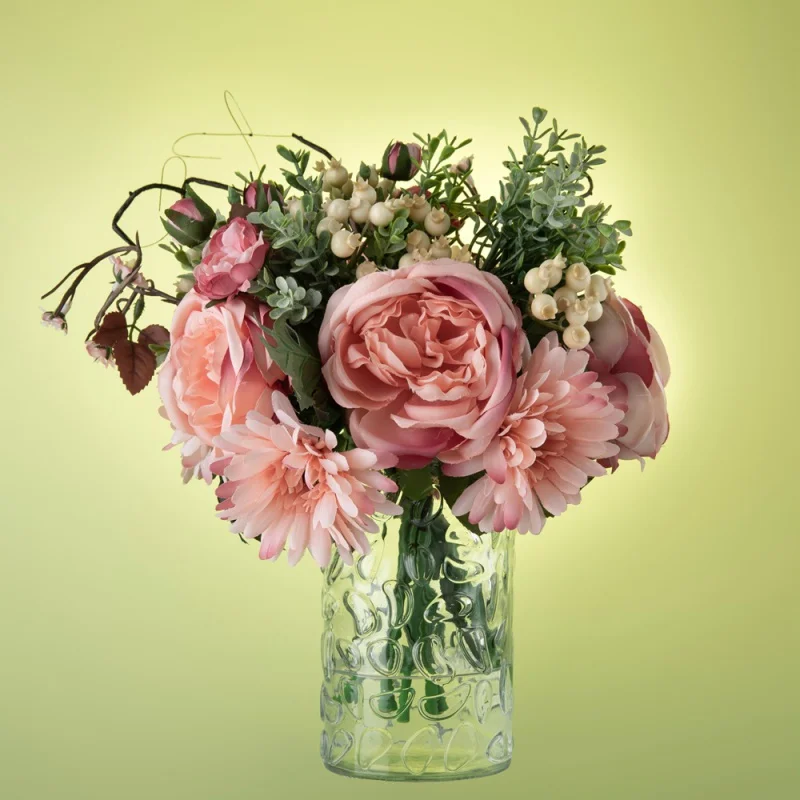

Rose Gerbera Bunch of Artificial Flowers Emulational Plants and Flowers Wedding Home Furnishing Decorations