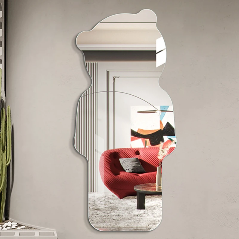 

Large Nordic Decorative Wall Mirrors Lens Full Body Children Full Body Mirrors Bathroom Mirror Deco Salon Nursery Room Decor