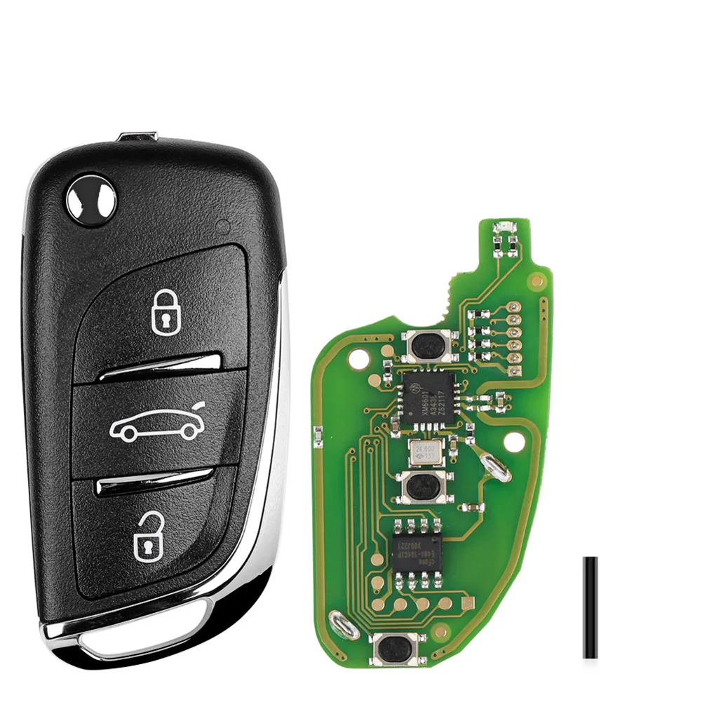 

For Xhorse XKDS00EN Universal Wire Remote Key Flip Fob 3 Buttons for Volkswagen DS Type for VVDI Key Tool
