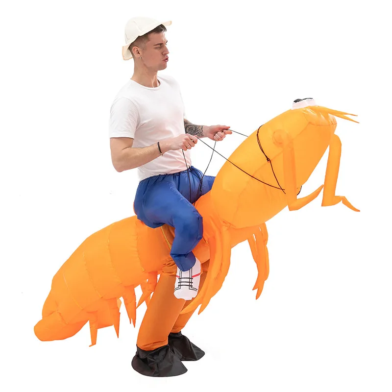 

Funny Shrimp Inflatable Mascot Cosplay Costume Activities Toys Stage Show Activity Suit Active Atmosphere Halloween Costumes