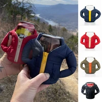 winter beer clothes beer bottle beverage clip overcomes winter warm cup cover easy to pull can water cup down jacket cup cover
