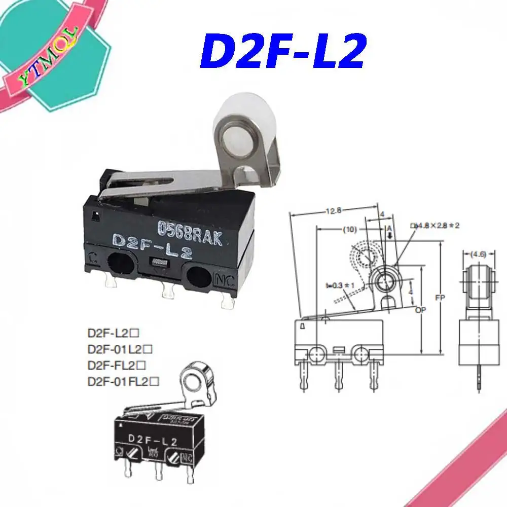 

20Pcs Mouse Micro Switch D2F-L2 Mouse Button Fretting D2F