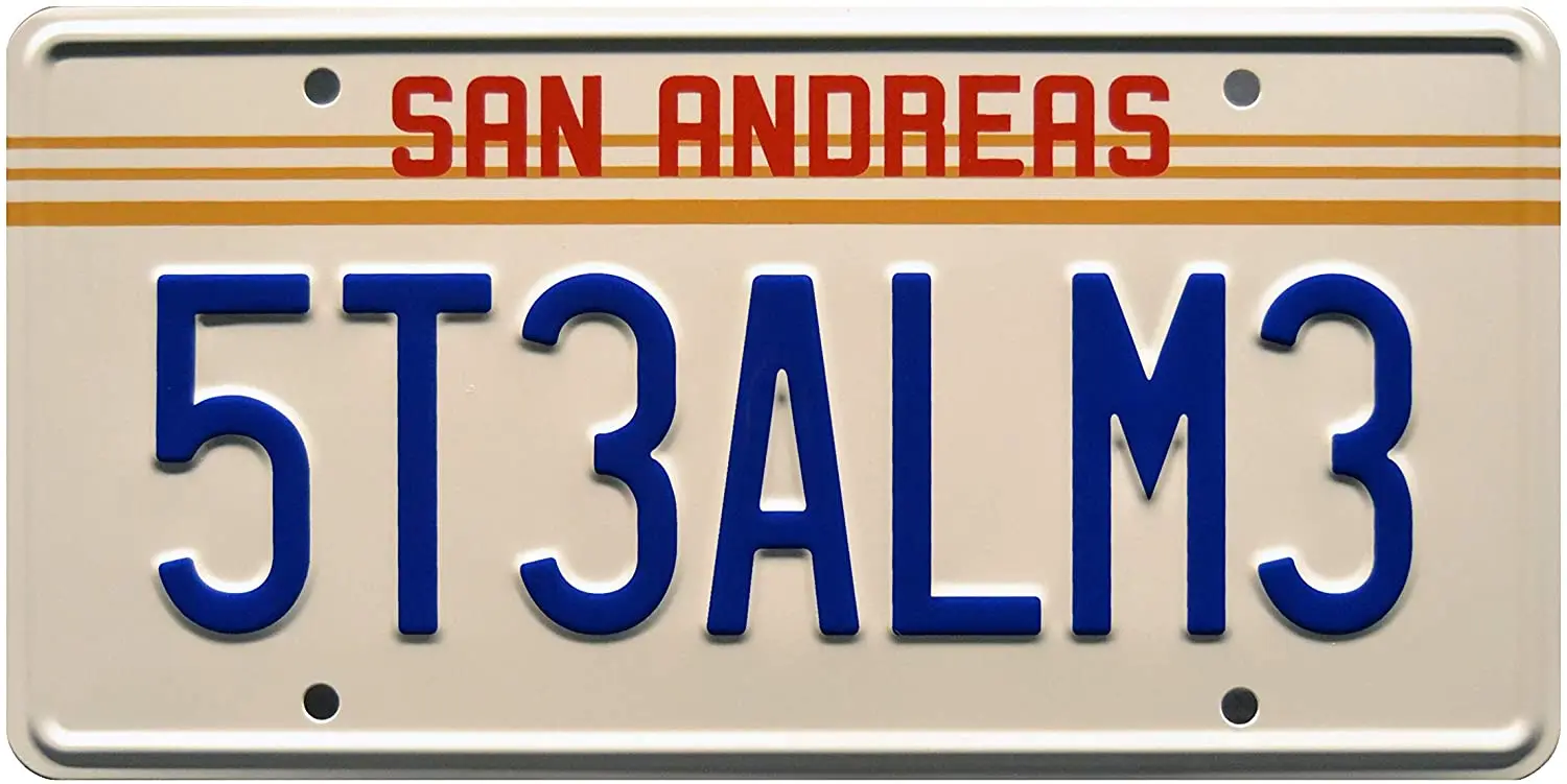

Grand Theft Auto | Steal ME | Metal License Plate