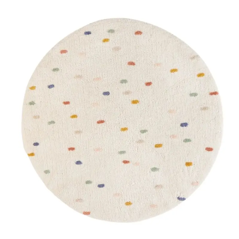 

Детский круглый пушистый коврик