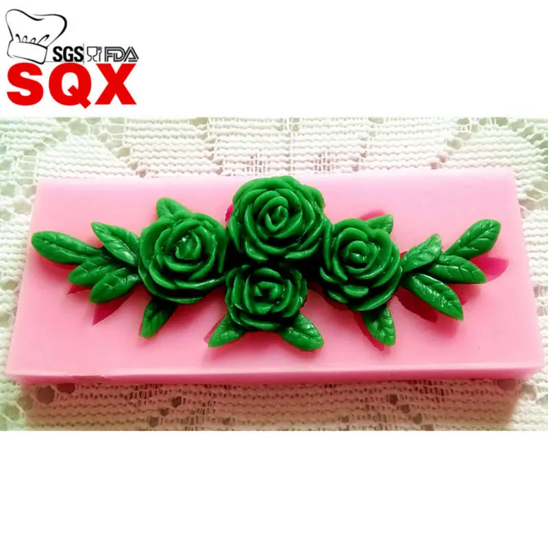 

Food-Grade silicone molds for cake decorating flower fondant mold party handmade rose decoration tools F0010HM60 SQ1406