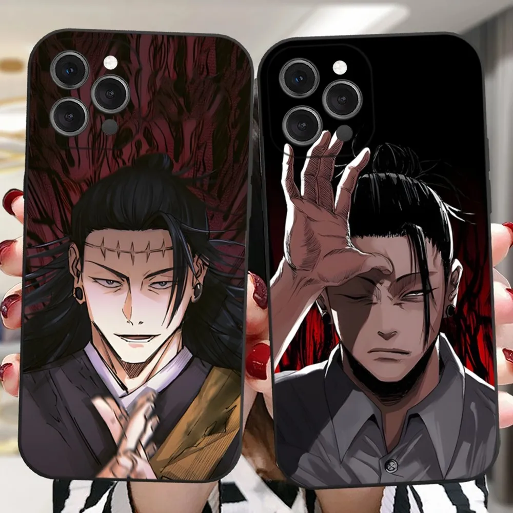 Jujutsu Kaisen G-GetoS Suguru Phone Case For iPhone 16 15 14 13 12 11 Plus Pro Max XR XS X 7 8 SE Mini Silicone Soft
