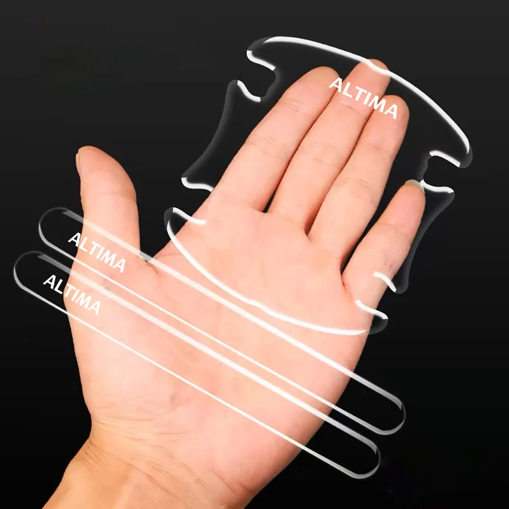 8 шт. автомобильные невидимые прозрачные защитные наклейки набор дверных ручек