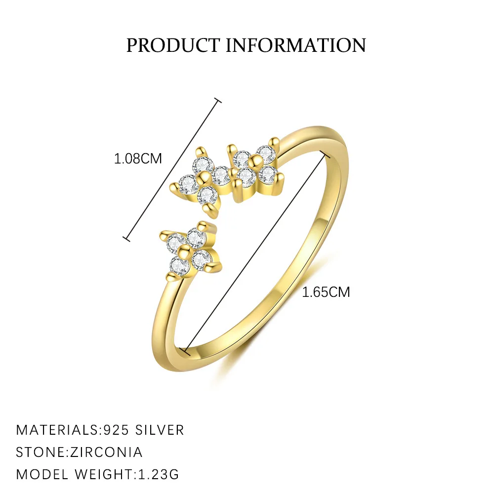 F.I.N.S стерлинговое серебро 925 пробы простое геометрическое кольцо с цветком и