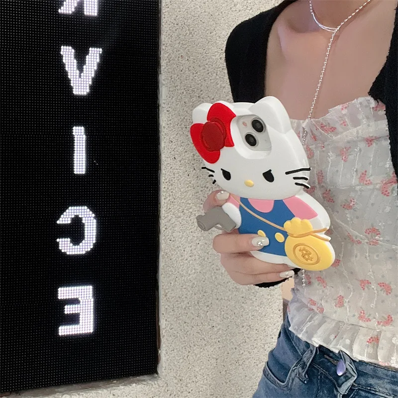 Мультяшный 3D HelleKitty выдувание пузырьковая резинка силиконовая фотография для