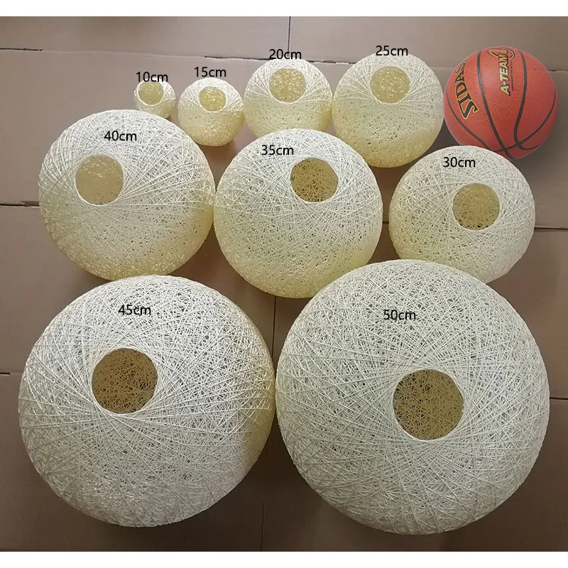 Плетеный шар из ротанга HempDIYAаксессуары в виде ракушки крышка для люстры круглый