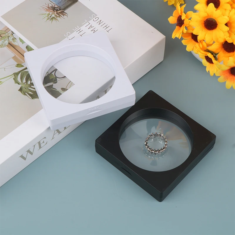 

1pcs 3D Floating Picture Frame Shadow Box Jewelry Display Stand Ring Pendant Holder Protect Jewellery Stone Presentation Case