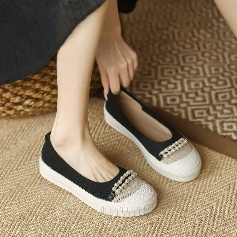 Женские туфли-эспадрильи лоферы на плоской подошве женская обувь без шнуровки