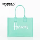 MABULA желе зеленый шоппер сумки для женщин экологический Холст Tote хозяйственная сумка большая емкость портативные рабочие кошельки