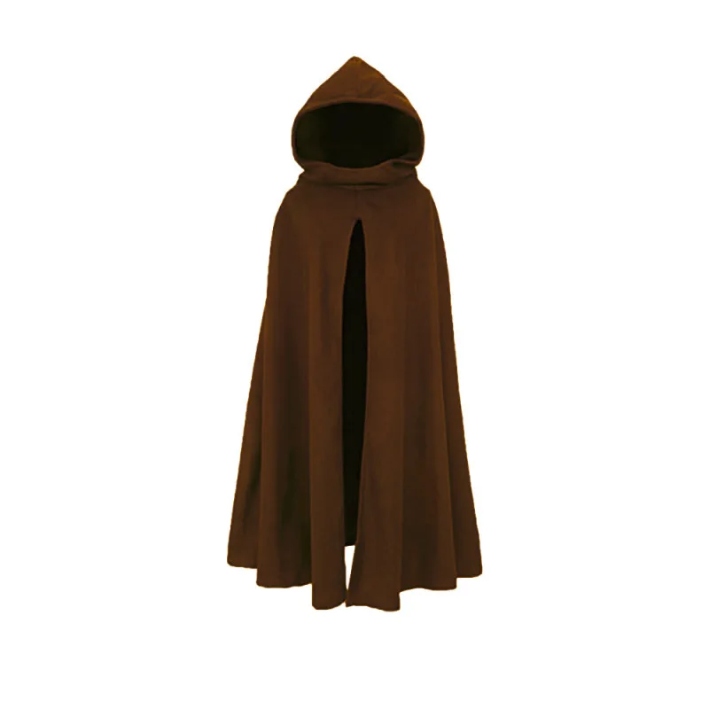 Плащ с капюшоном для мужчин и женщин одежда в средневековом стиле косплея
