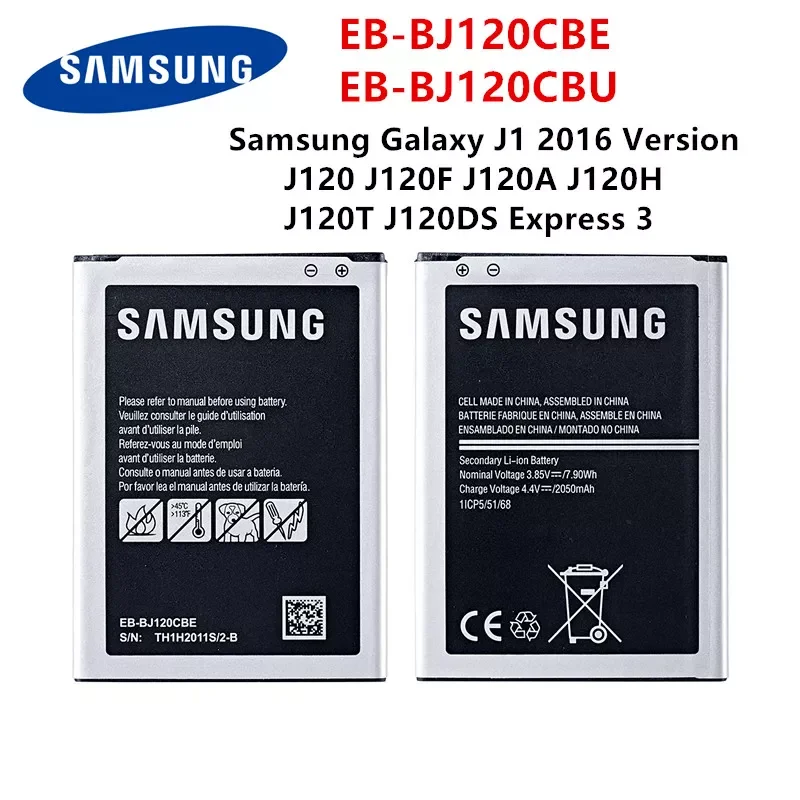 

NEW2023 Orginal EB-BJ120CBE EB-BJ120CBU 2050mAh Battery For Samsung Galaxy Express 3 J1(2016) J120 J120F J120A J120H J120T