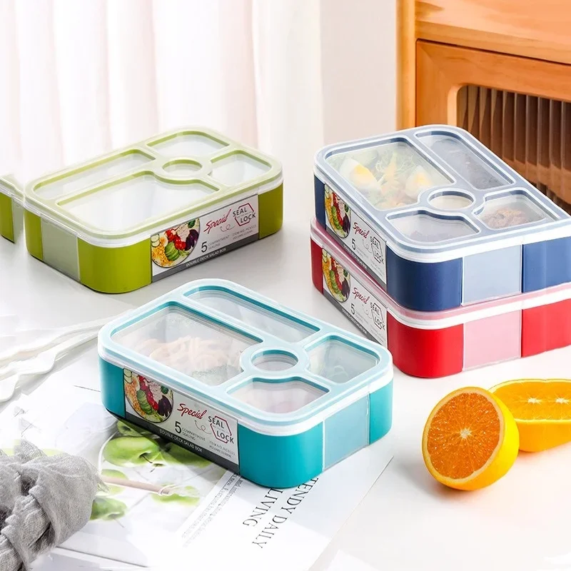 Герметичный Ланч-бокс Емкостью 1100 Мл С Разделенной Секцией