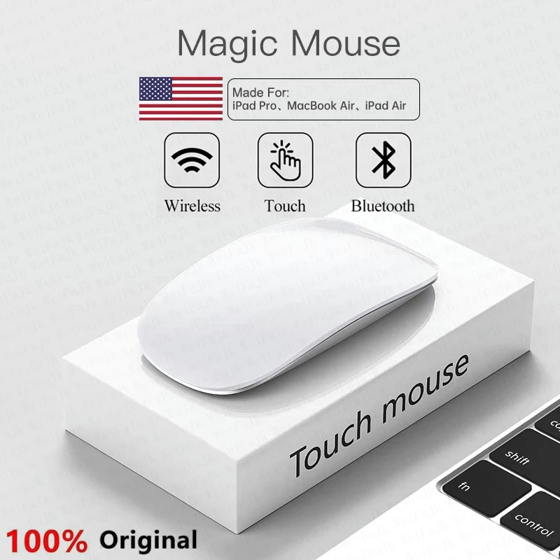 APPLE Originale Senza Fili Bluetooth 5.0 Touch Magic Mouse Per Macbook Pro...
