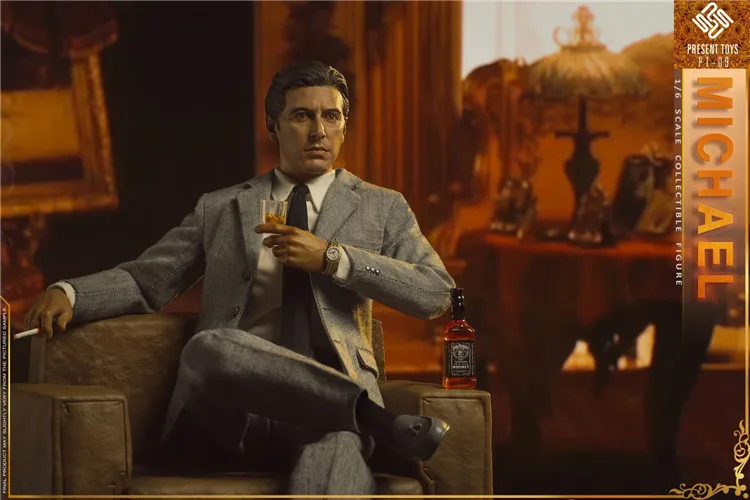 

1/6 Scale Mob Boss Michael Corleone Al Pacino Action Figure Model PT-SP09 for Adult Fans Collectible Souvenir