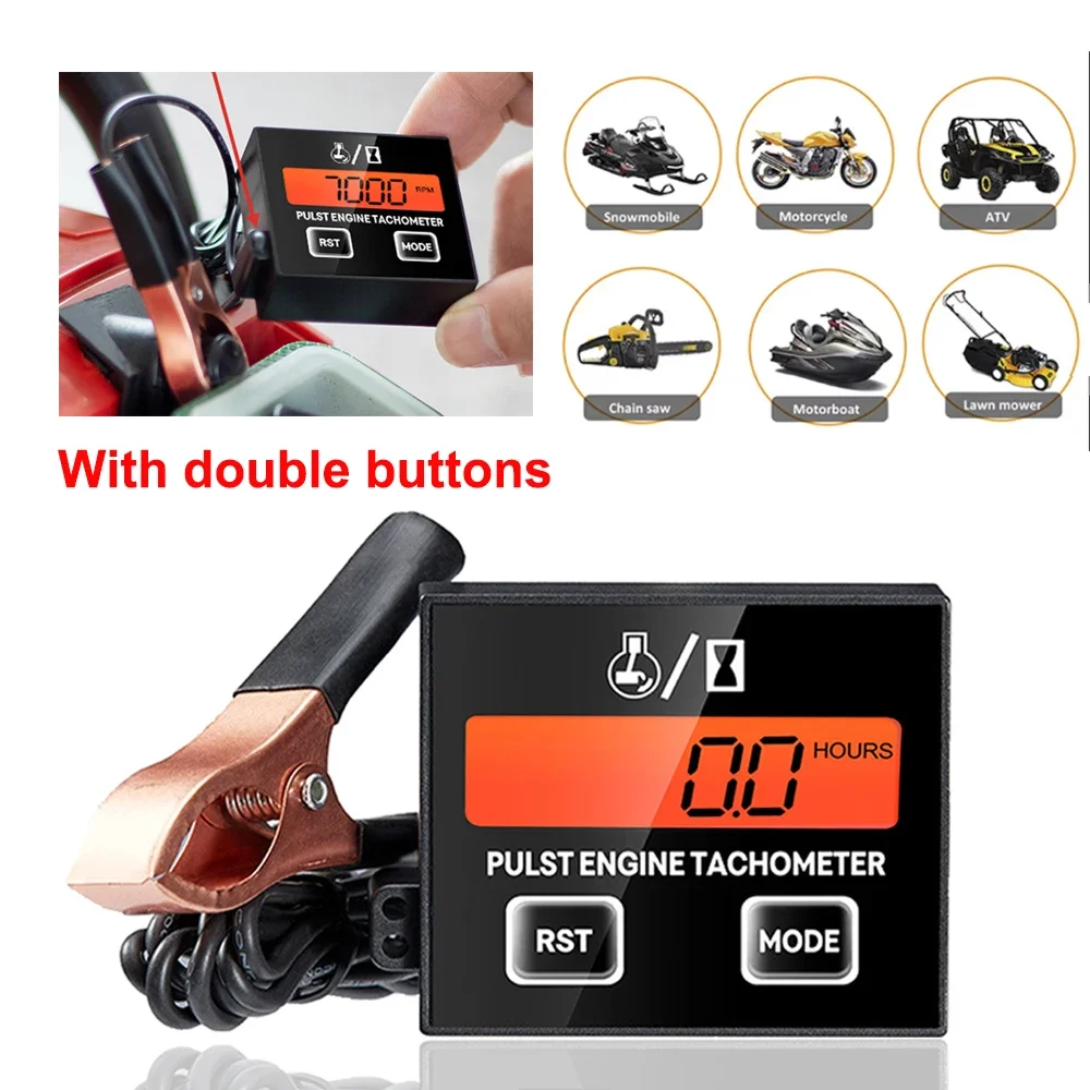 Тахометр для мотоцикла цифровой тахометр счетчик часов обороты в минуту