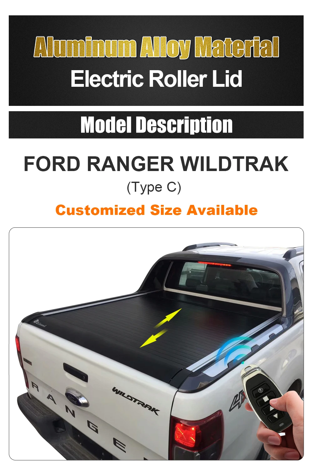 Zolionwil Tapa De Cubierta Para Pick Up Hard Roll Bed Liner Truck Electric Retractable Tonneau Cover для Ford Maverick