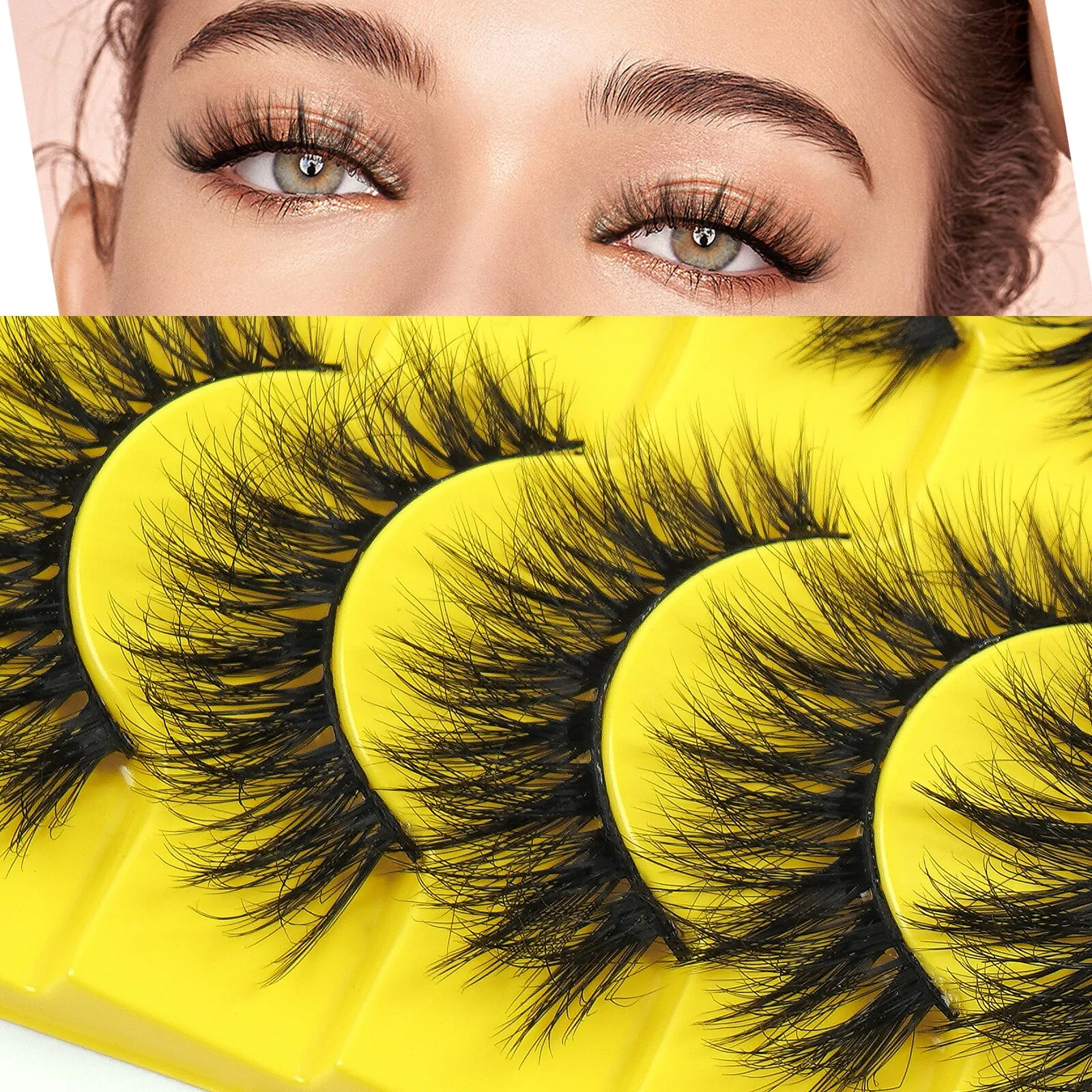 10 пар/упаковка накладные ресницы