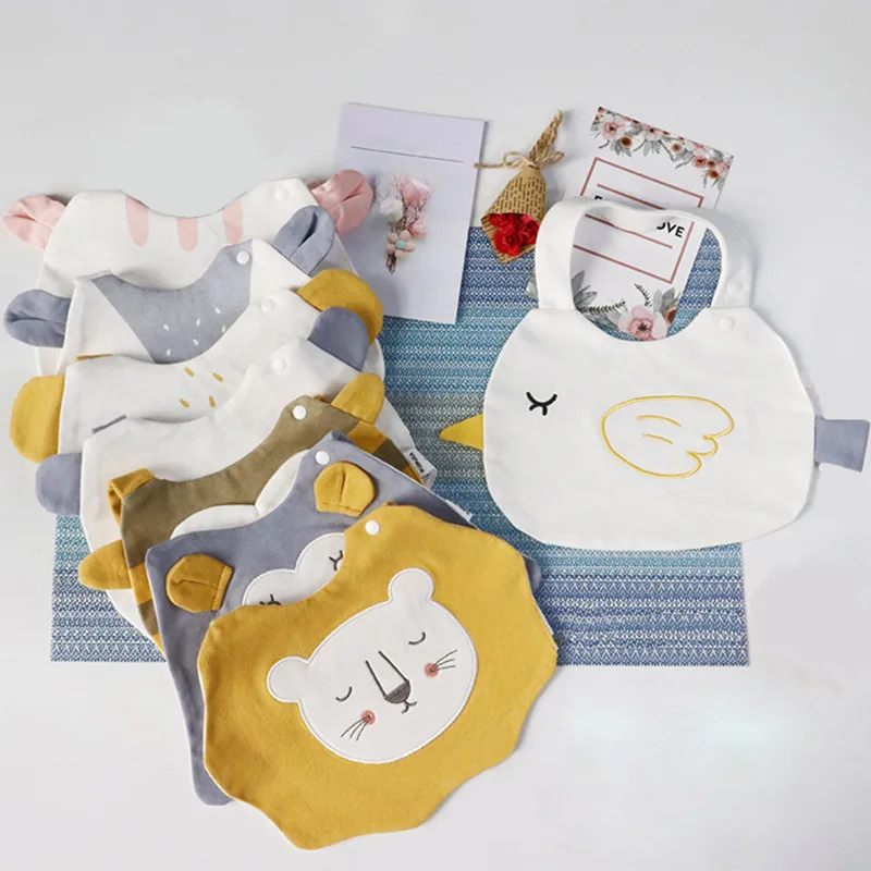 Newborn Bib Soft Cotton Infant Burp Cloths Feeding Apron