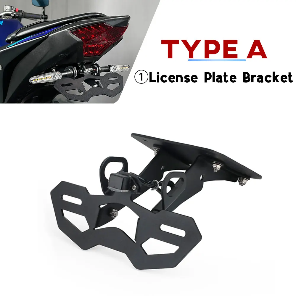 

MT-25 MT-03 Tail Tidy Fender Eliminator Kit Кронштейн номерного знака для Yamaha YZF-R3 YZF-R25 MT25 MT03 YZF R25 Светодиодные указатели поворота