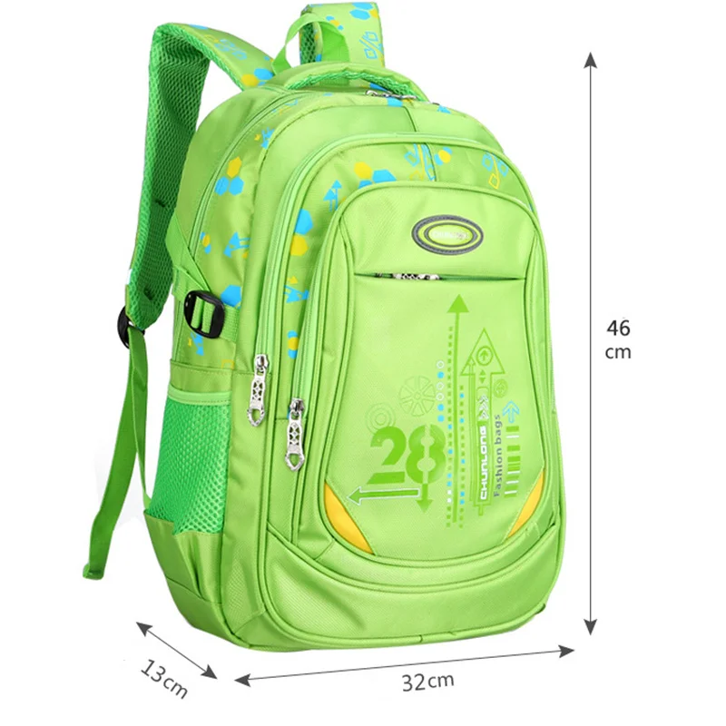 

2023 Student Bags For Primary School Boys' And Girl's Backpack Durable Nylon Text Stripe Pattern Children's Schoolbag