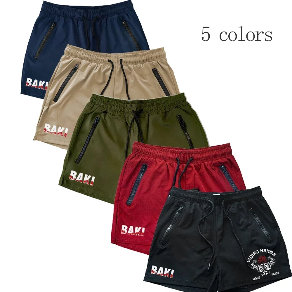 Мужские плавки Hanma Baki с аниме принтом пляжные шорты Быстросохнущий купальник 5