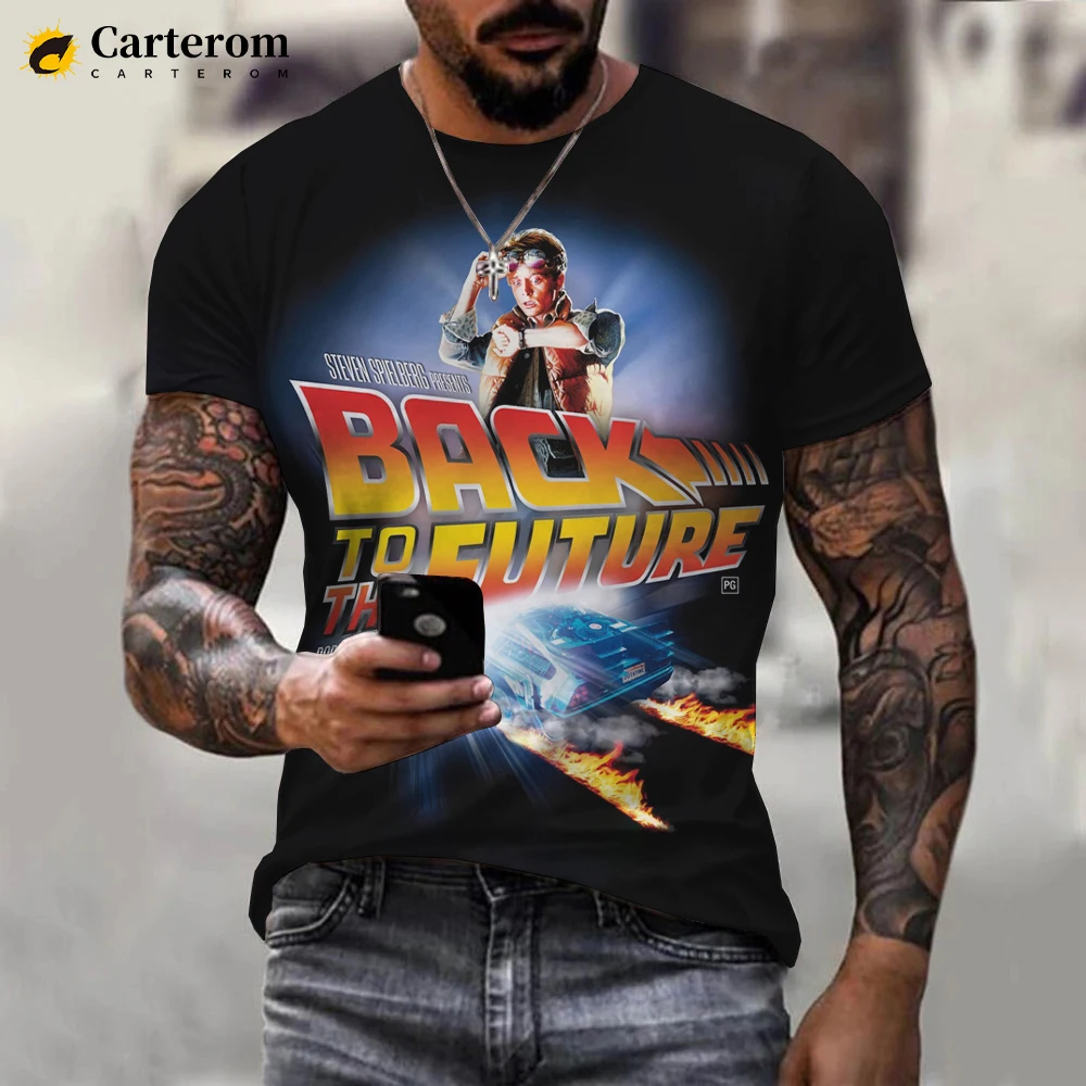 

Back to the Future Printed 3D T-shirt Men Women Summer Fashion Casual Short Sleeve Unisex Harajuku Streetwear Oversized Tops