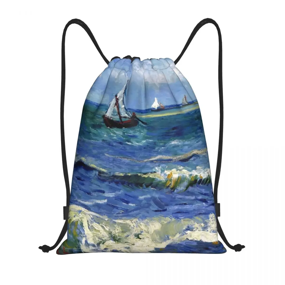 Рюкзак на шнурке для мужчин и женщин спортивный складной пляжный ранец Винсента