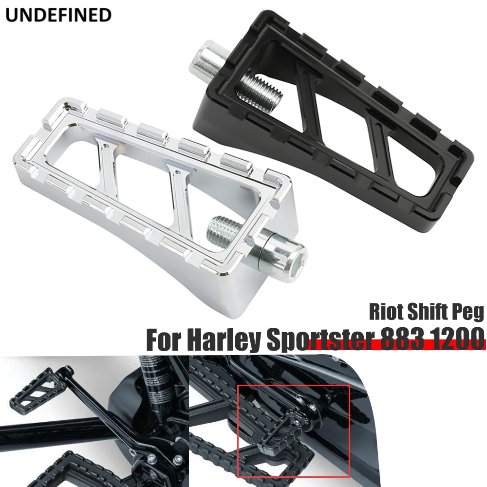 

Riot Shift Peg For Harley Sportster 883 1200 Dyna FatBob FLD Softail Softail Glide Touring Road King Toe Gear Shifter Brake Pegs