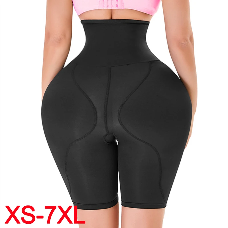 Booty Gains Butt Lifter Padded Panties Shapewear High Waist Hip Enhancer Shorts Cross-dresser Fake Ass Big Buttock Pads XS-7XL