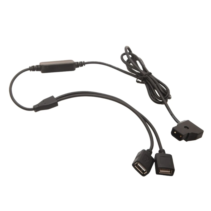 Переходник D-Tap на двойной USB-адаптер черный