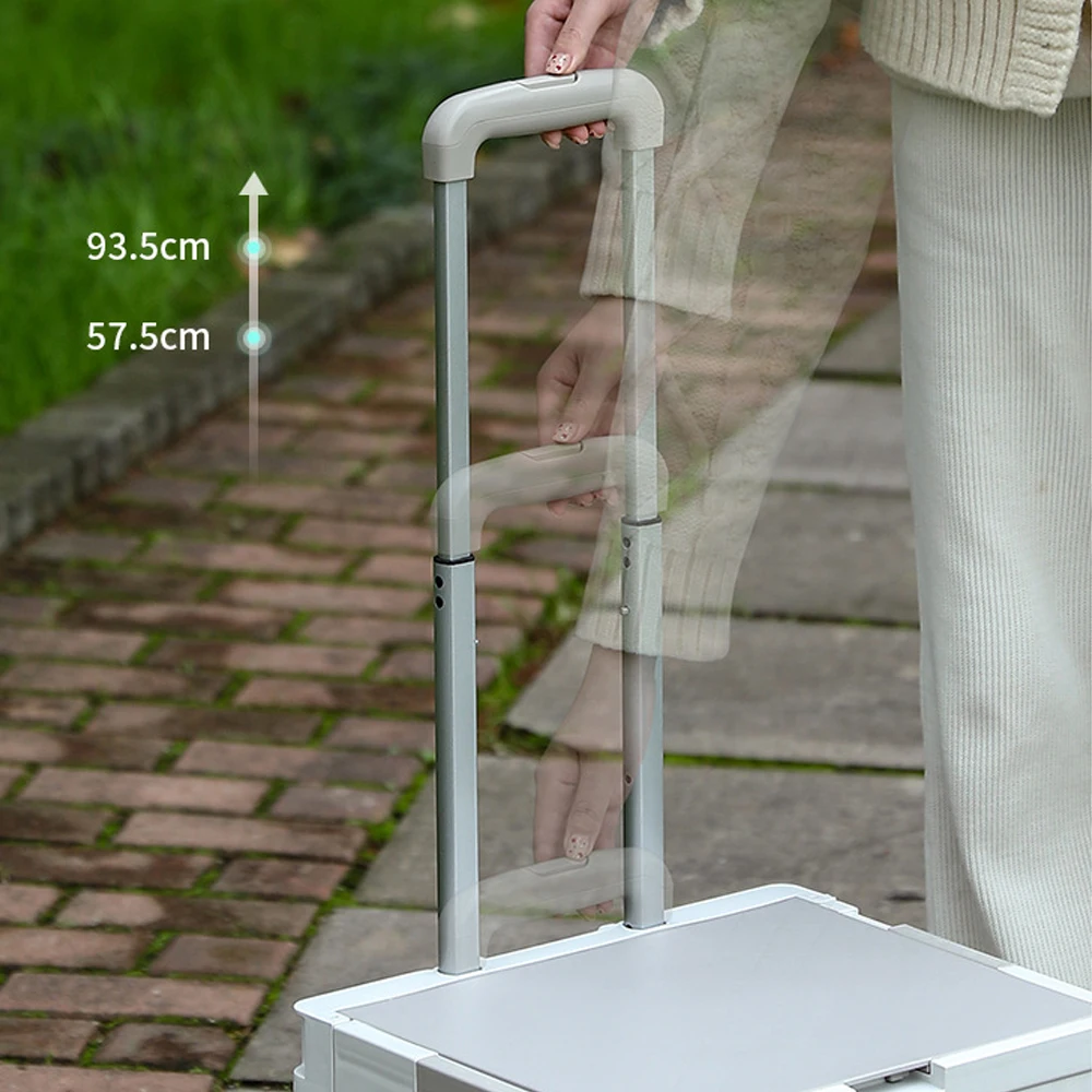 Уличная Складная портативная тележка для покупок ручной толчок пикника кемпинга