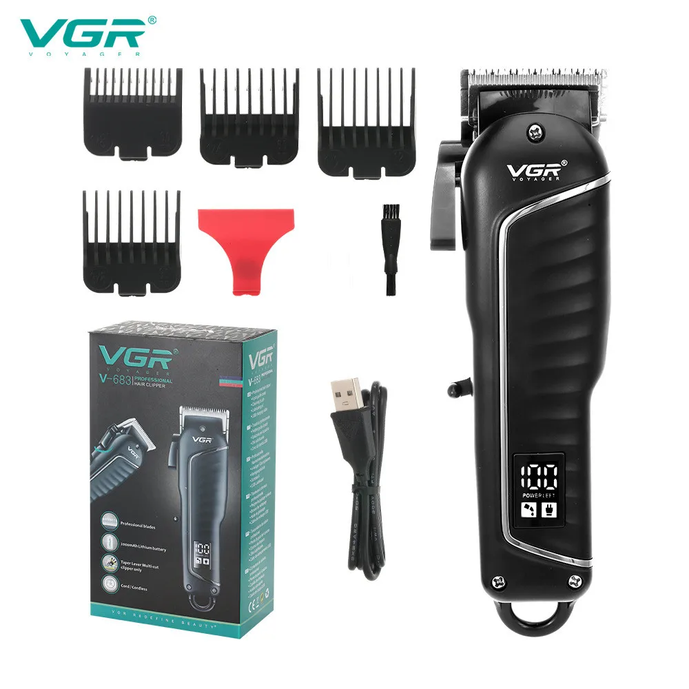 

VGR 7W Hair Clipper Professional Hair Cutting Machine Electric Hair Trimmer Haircut Machine Men's Barber Rechargeable V-683