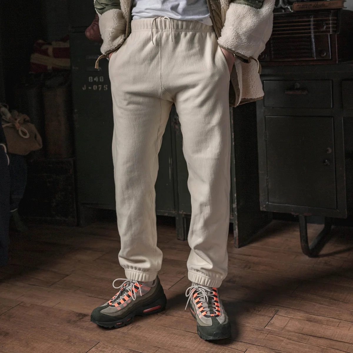 Bronson American Style Jogging Pants 1950s Men's Athletic Sweatpants Solid Color