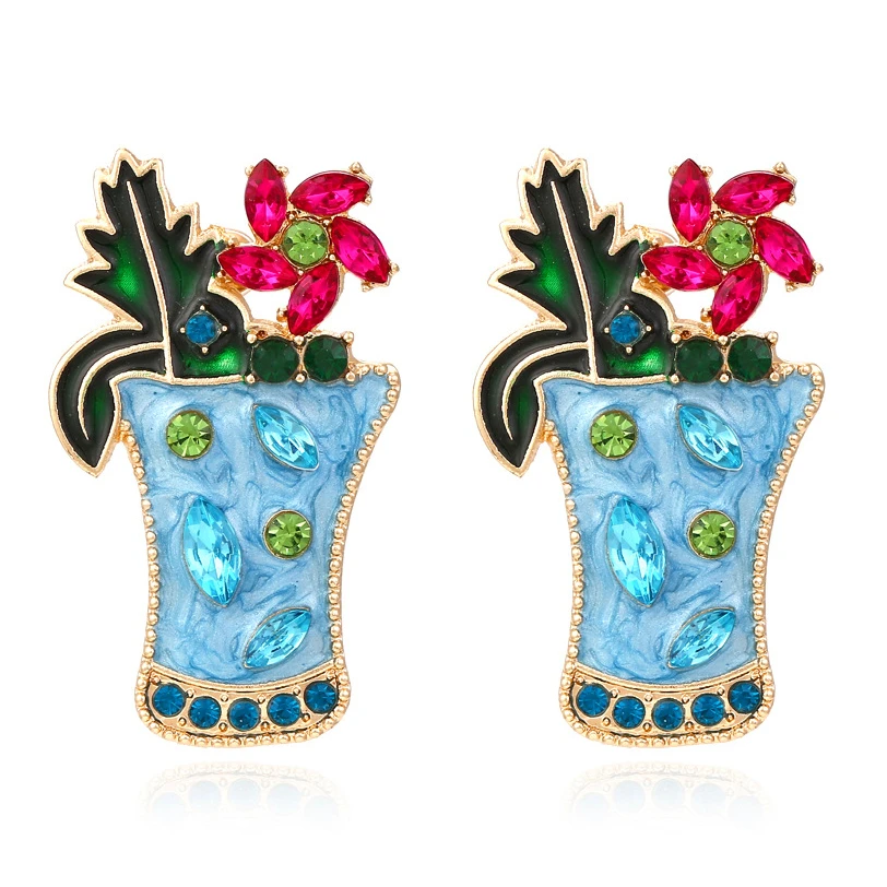 

2022 New Fashion Flower Cup Temperament Women's Earrings