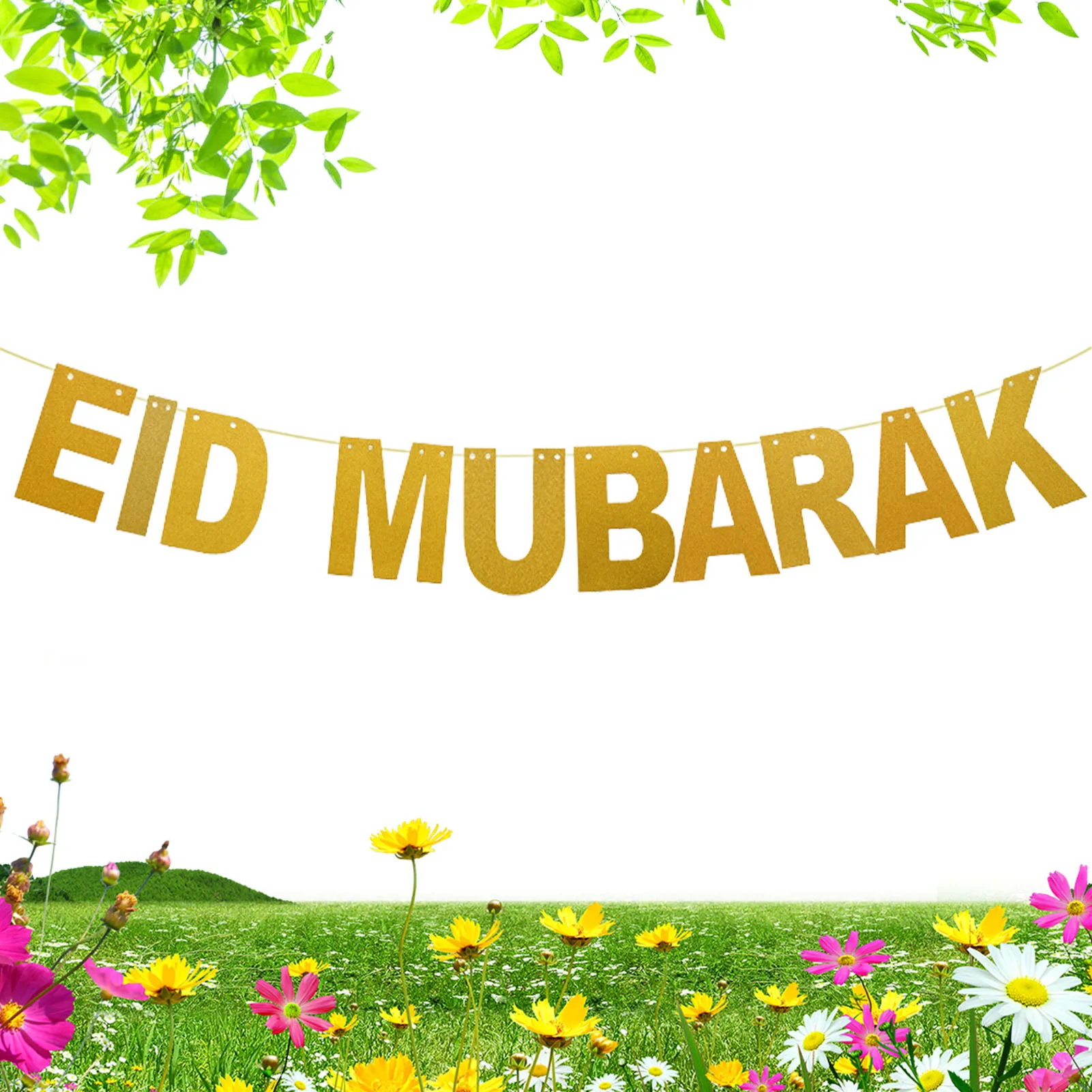 

ИД Мубарак баннер Декор Рамадан баннер украшение исламский мусульманский праздник флажки баннеры ИД товары для вечерние Висячие