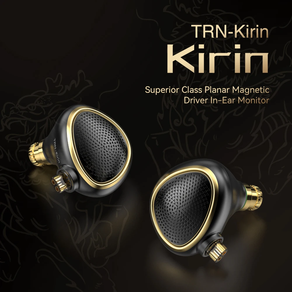 TRN Kirin наушники Nano-Grade Planar Магнитный драйвер в ухо монитор CNC корпус из магниевого