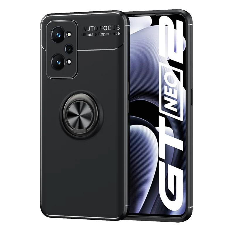 For Realme GT Neo 3T Case For OPPO Realme GT Neo 3T Cover New Bumper Soft Ring Magnetic Holder For Cover Realme GT Neo 3T Fundas