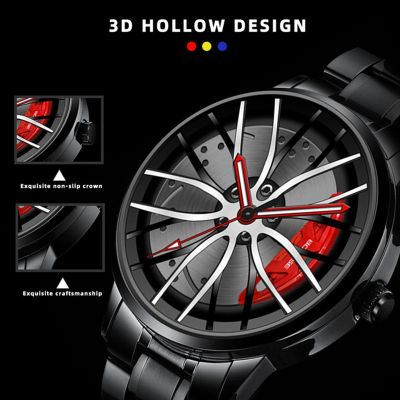 

Quartz Watches Cool Individual Casual Watches Luminous wheel Watch Boys Wrist Beautiful Individual Casual Quartz Watches AUG889